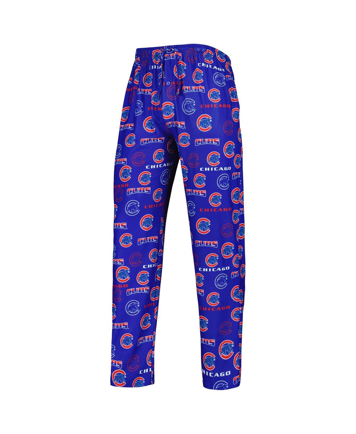 Shop Concepts Sport Men's  Royal, Gray Chicago Cubs Breakthrough Long Sleeve Top And Pants Sleep Set In Royal,gray