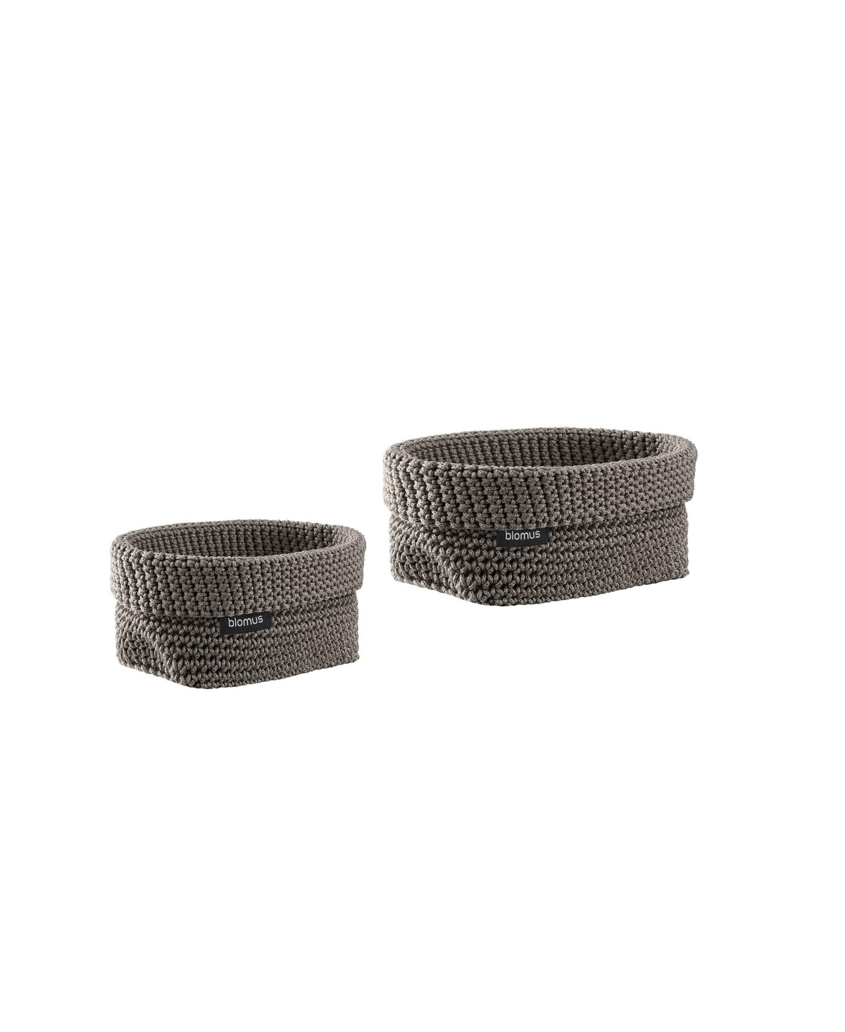 blomus Tela Crochet Storage Basket 2 Piece Set