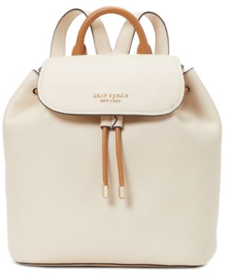 kate spade new york - Sinch Colorblocked Pebbled Leather Medium Flap Backpack
