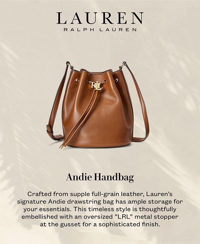 Lauren Ralph Lauren Leather Medium Andie Drawstring Bag Macy's