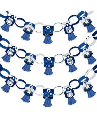Calling All Units Police 90 Chain Links & 30 Tassels Paper Chains ...