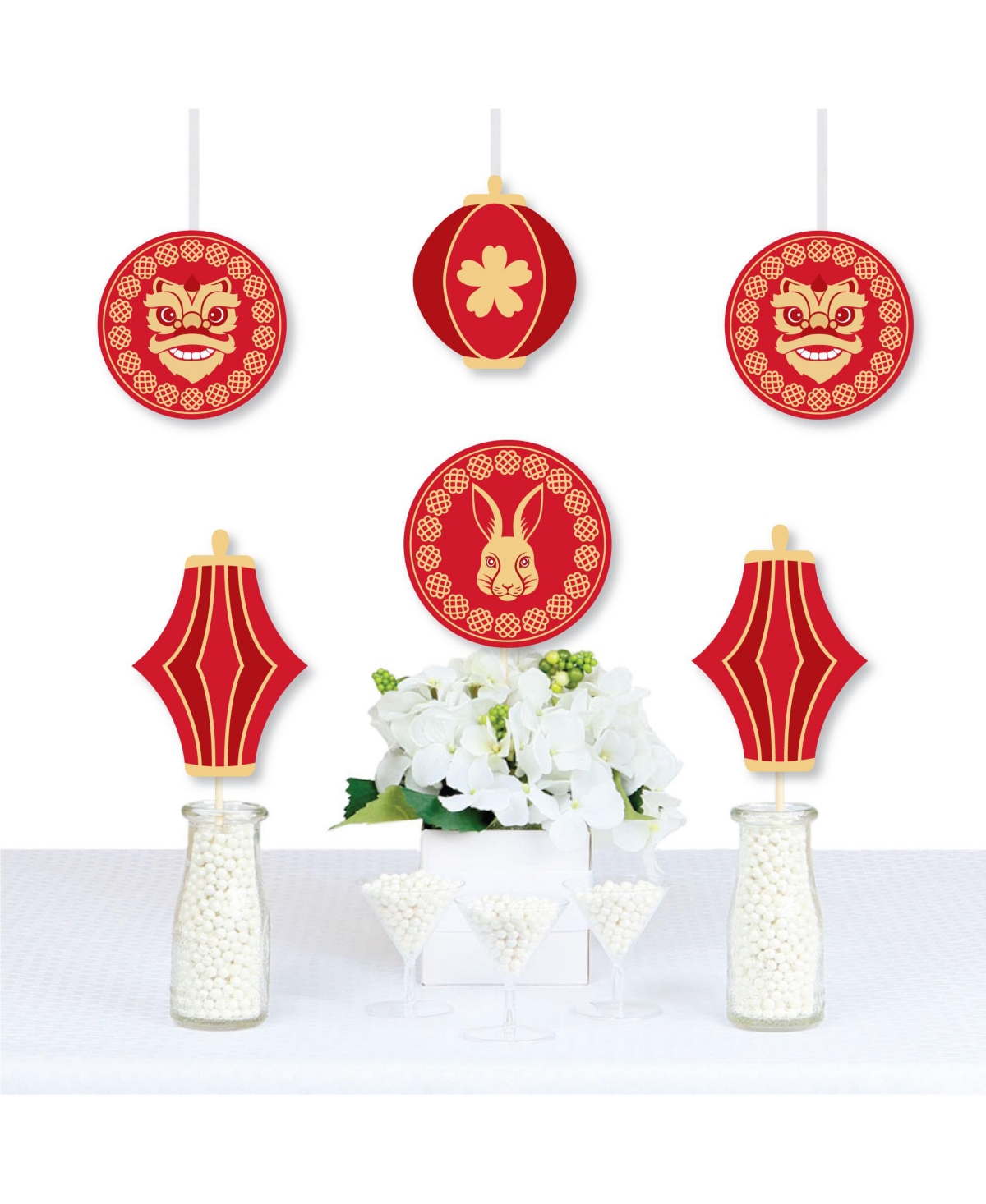 Lanterns - Lantern Decorations Diy 2023 Lunar New Year Essentials - Set of 20