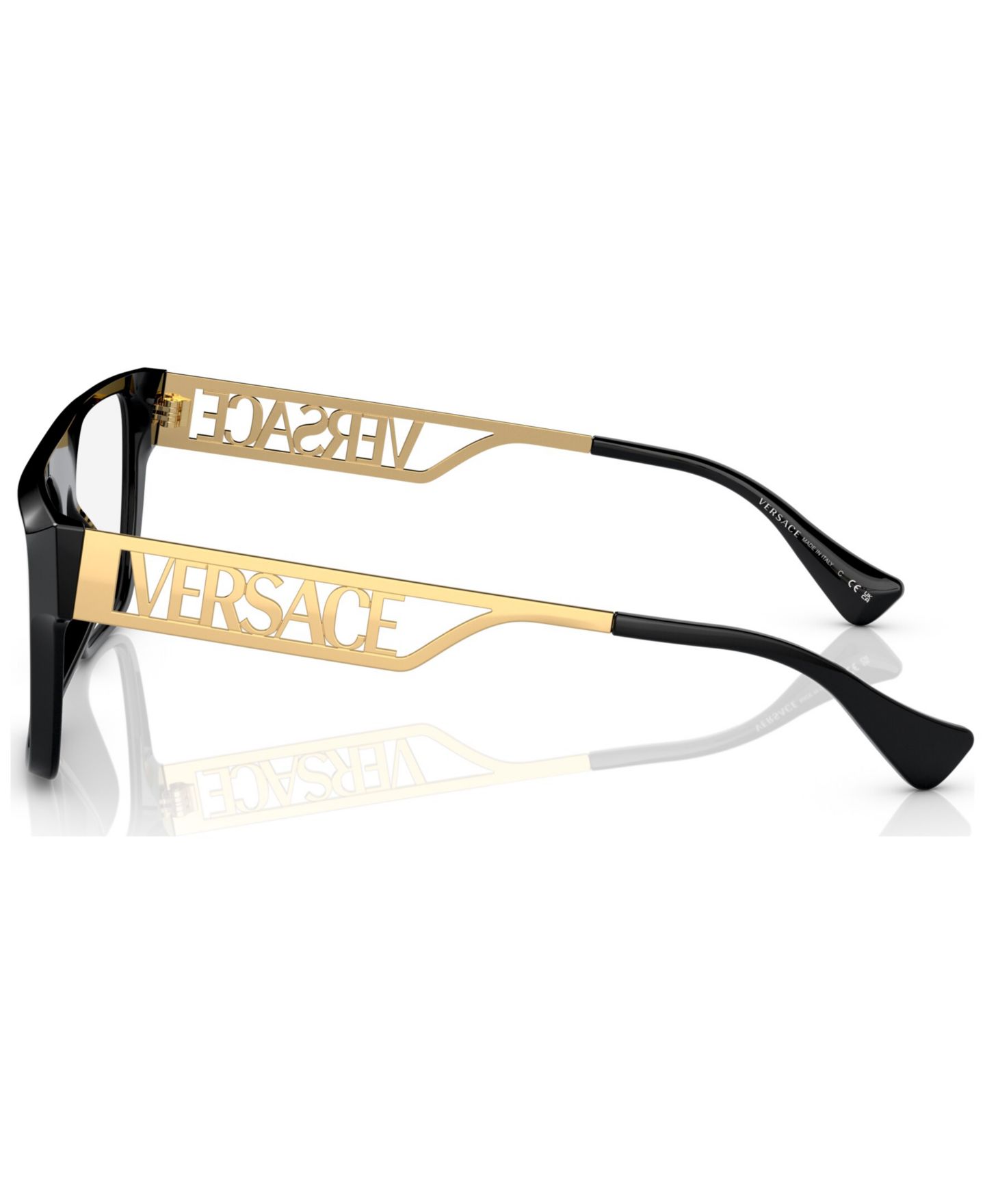 Мужские очки Versace Man Rectangle Plastic VE3326U Eyeglasses, цвет: Чёрный — фото 4