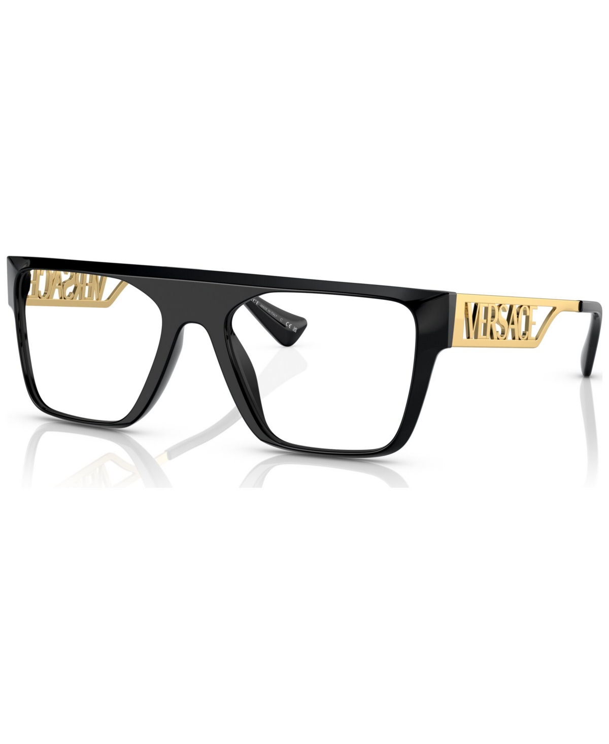Men's Rectangle Eyeglasses, VE3326U53-o - Black
