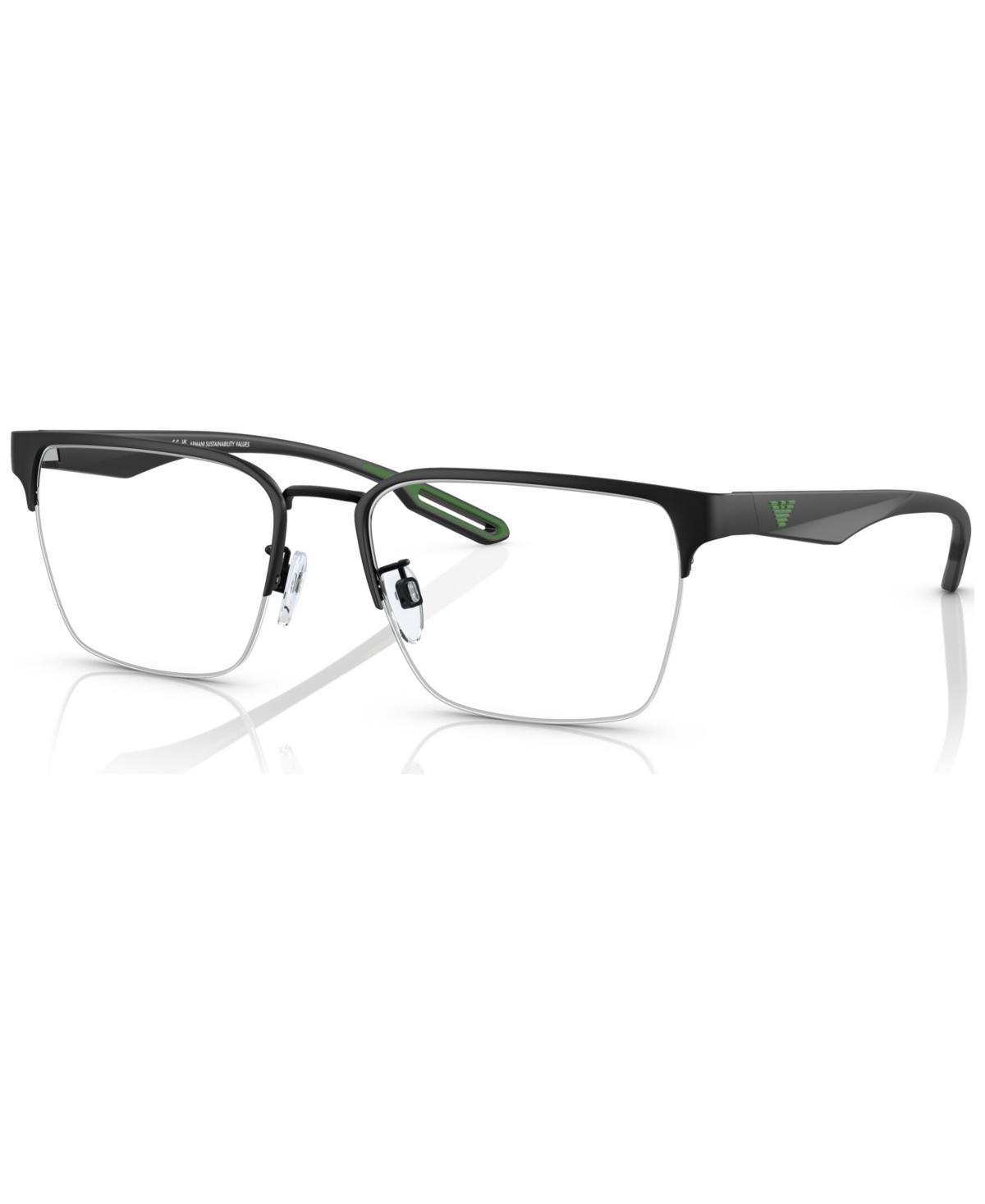 Emporio Armani Men's Square Eyeglasses, EA113756-o