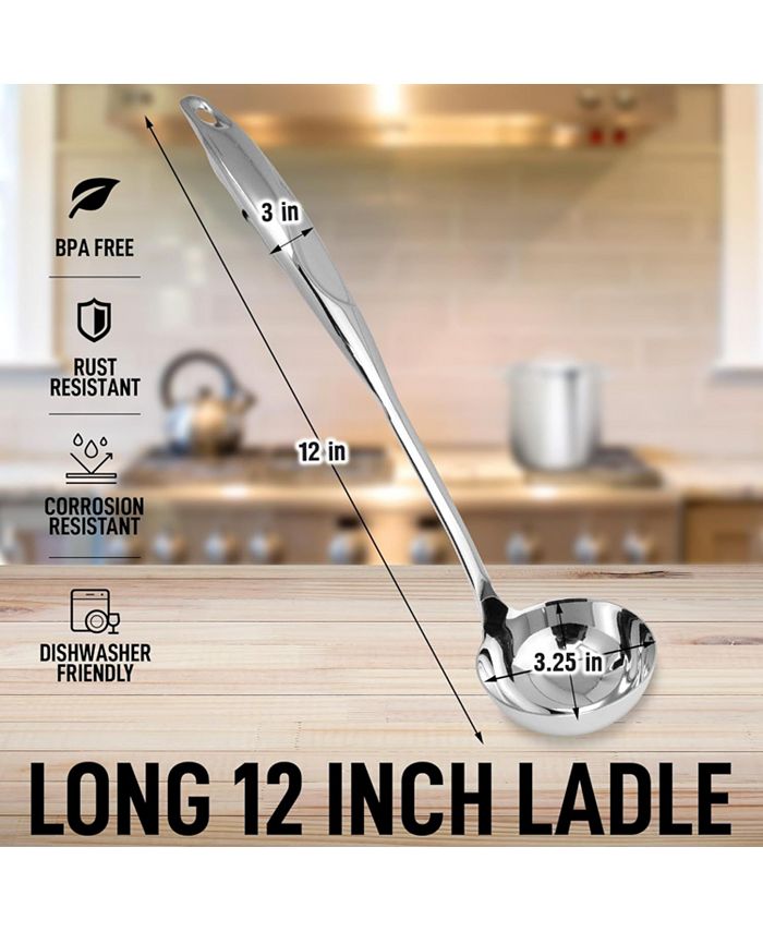 Zulay Kitchen Stainless Steel Ladle with Comfortable Grip Macy's