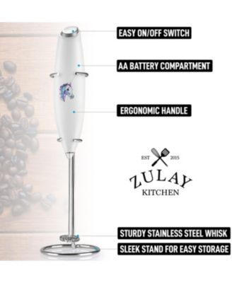 Powerful Milk Frother Wand Ultra Fast Handheld Drink Mixer