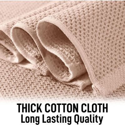 Reusable 100% Cotton Waffle Weave 3 Pc. Kitchen Towels