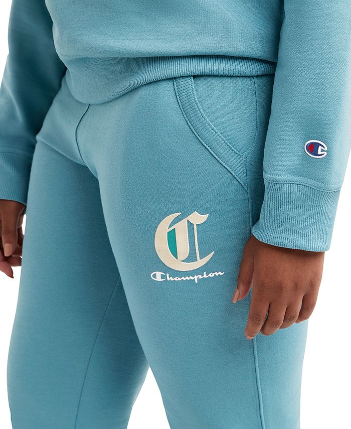 Champion Women's Powerblend Logo Jogger Pants - Macy's