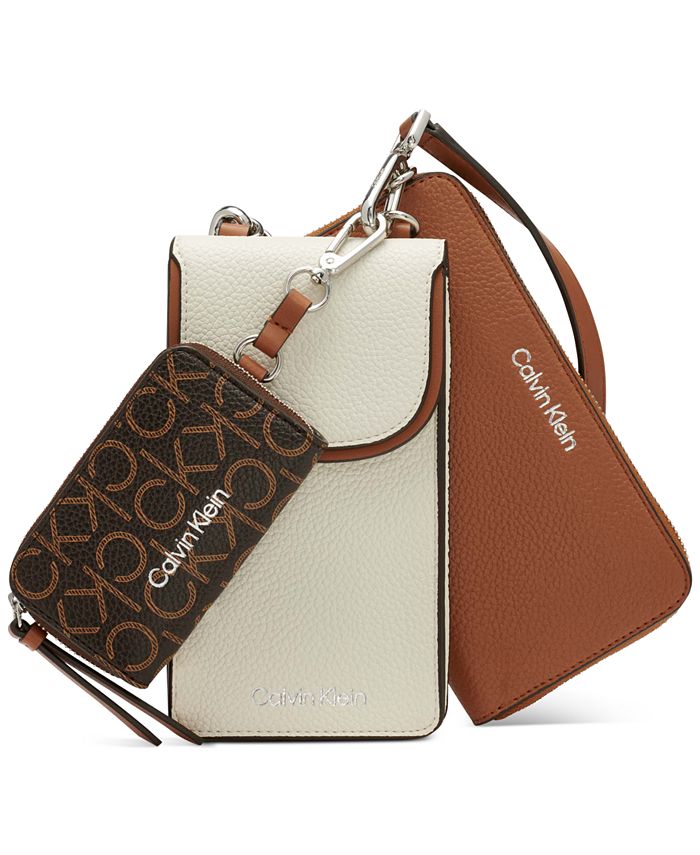 Calvin Klein Granite Signature Adjustable Crossbody with Magnetic Snap -  Macy's