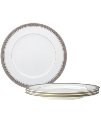 Noritake Summit Platinum Set Of 4 Dinner Plates, Service For 4 - Macy's