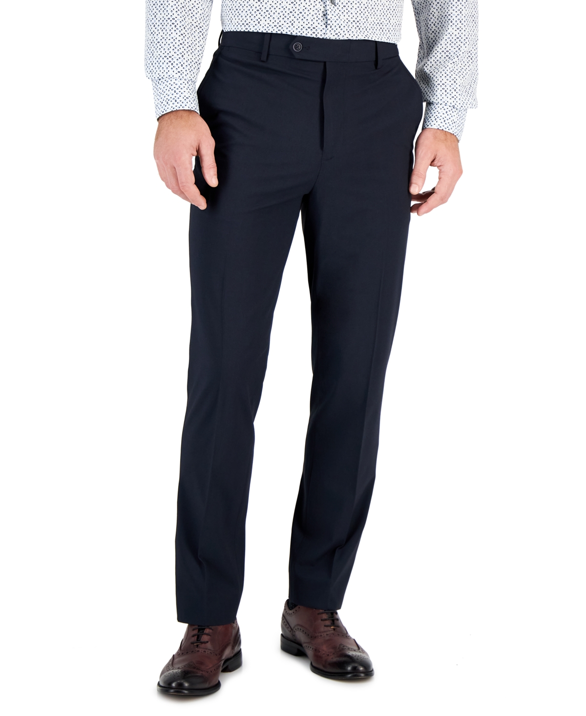Vince Camuto Men's Slim-fit Spandex Super-stretch Suit Pants In Navy
