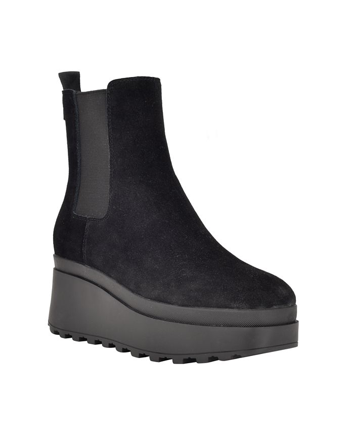 Calvin klein boots hot sale suede