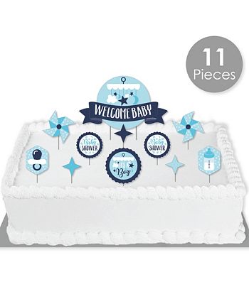 Big Dot of Happiness It's a Boy - Blue Baby Shower Cake Decor Kit