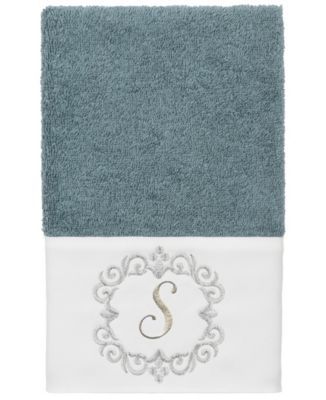 Turkish Cotton Monica Embellished Towel 3 Piece Set - Teal