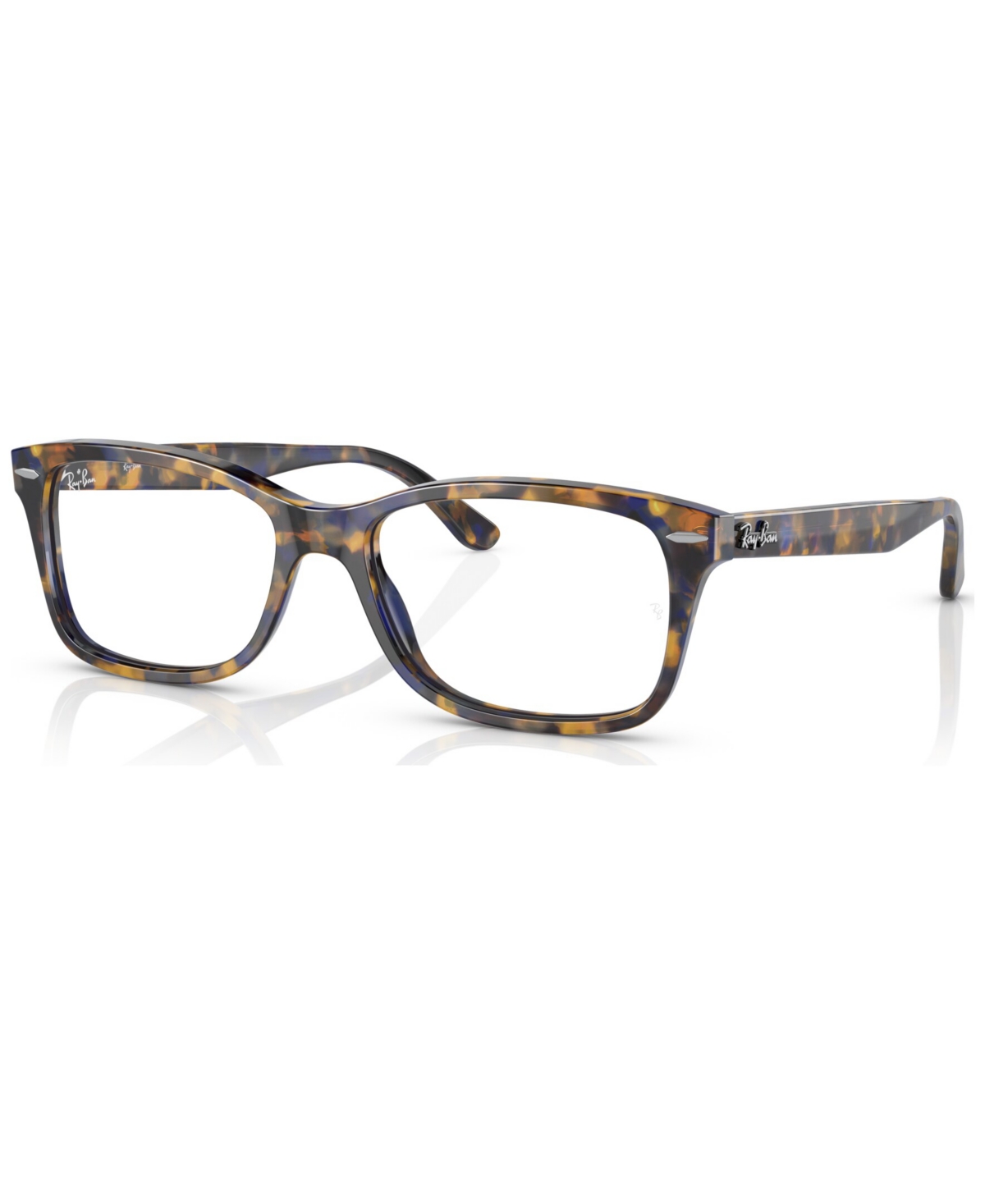 Unisex Square Eyeglasses, RX542850-o - Red