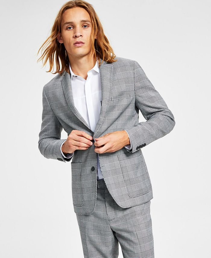 Glen plaid blazer mens clearance