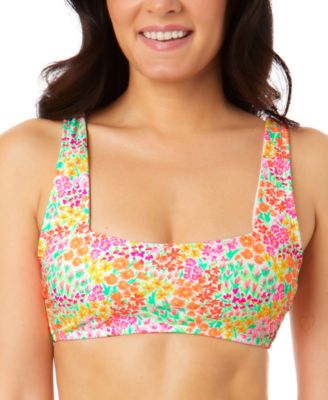 Salt + Cove - Juniors' Sun Garden Square-Neck Bralette Bikini Top, Created for Macy's