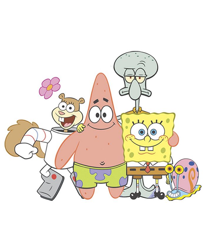 Nickelodeon Girl's SpongeBob SquarePants Squad Friends Child T-Shirt ...