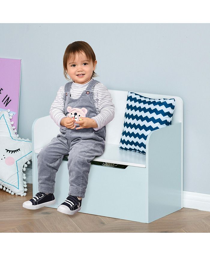 Qaba Kids Toy Storage Box and Organizer Chair 2 in 1 w/ Seating Bench Macy's