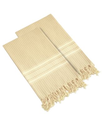 Linum Home Textiles 100 Turkish Cotton Luxe Herringbone Pestemal Beach Towel Collection Bedding