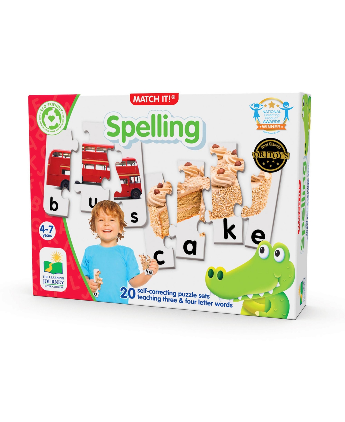 The Learning Journey Babies' - Match It Spelling Set Of 20 Self-correcting Spelling Puzzle In Multi Colored
