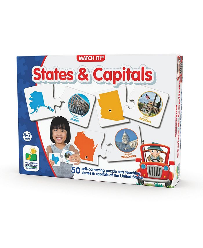 The Learning Journey Match It States Capitals Set of 50 Self