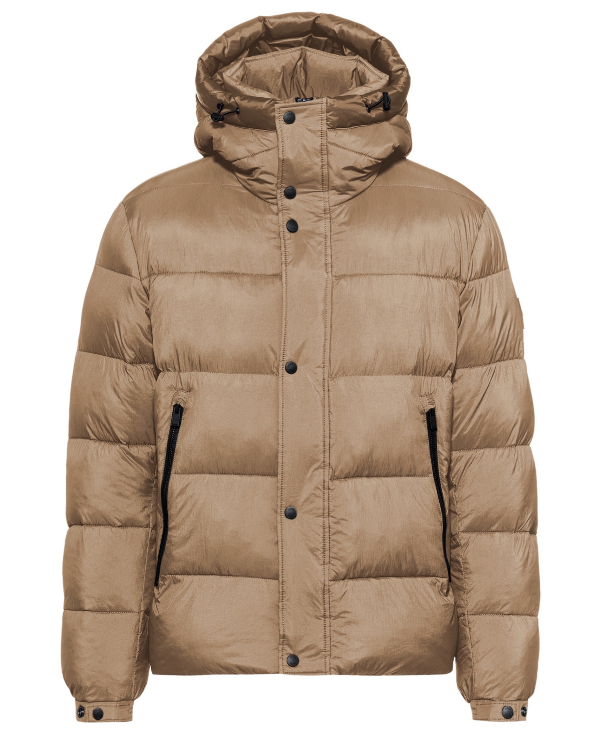 Hugo Boss Relaxed-fit Jacket With Water-repellent Finish In Beige