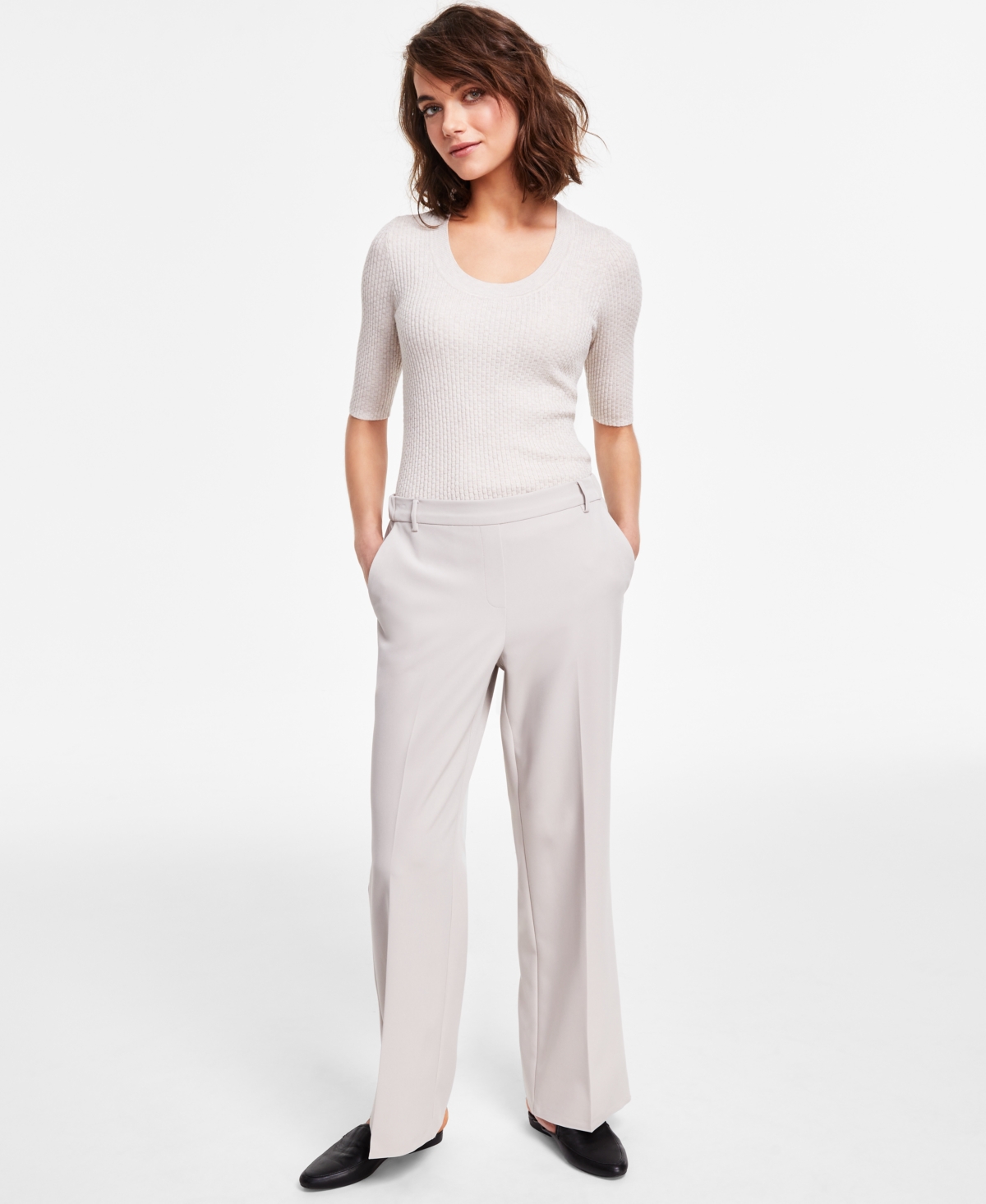 Alfani modern store straight leg pants
