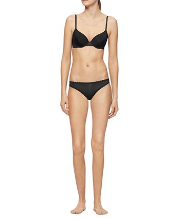 Calvin Klein Women's Lace-Trim Bikini Underwear QD3706 - Macy's