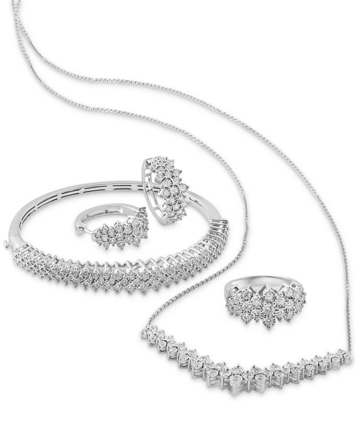 EFFY Collection EFFY® Diamond Cluster Ring, Bracelet, Earring & Necklace