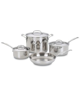 Chef's Classic Stainless Steel 7 Piece Cookware Set