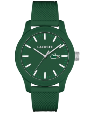 UPC 885997132718 product image for Lacoste Men's L.12.12 Green Silicone Strap Watch 43mm 2010763 | upcitemdb.com