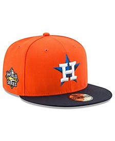 Men's Orange, Navy Houston Astros 2022 World Series Side Patch 59FIFTY Fitted Hat