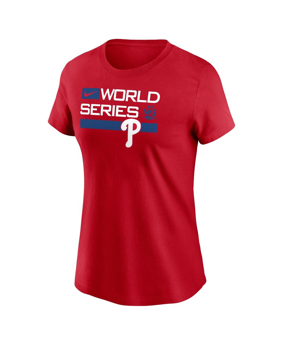Shop Nike Women's  Red Philadelphia Phillies 2022 World Series Authentic Collection Dugout T-shirt