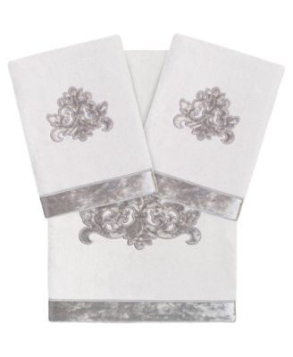 Turkish Cotton May Embellished 3-Pc. Bath Towel Set