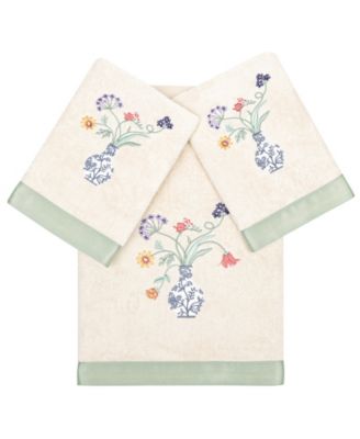 Turkish Cotton Stella Embellished 3-Pc. Bath Towel Set