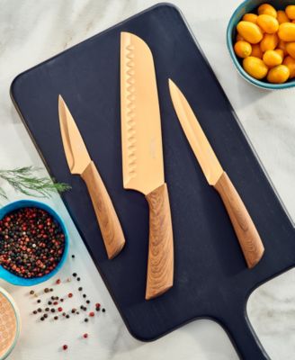 Hampton Forge Tomodachi™ Raintree 10-Pc. Knife Set with 5 Matching Blade Guards, Copper Titanium 