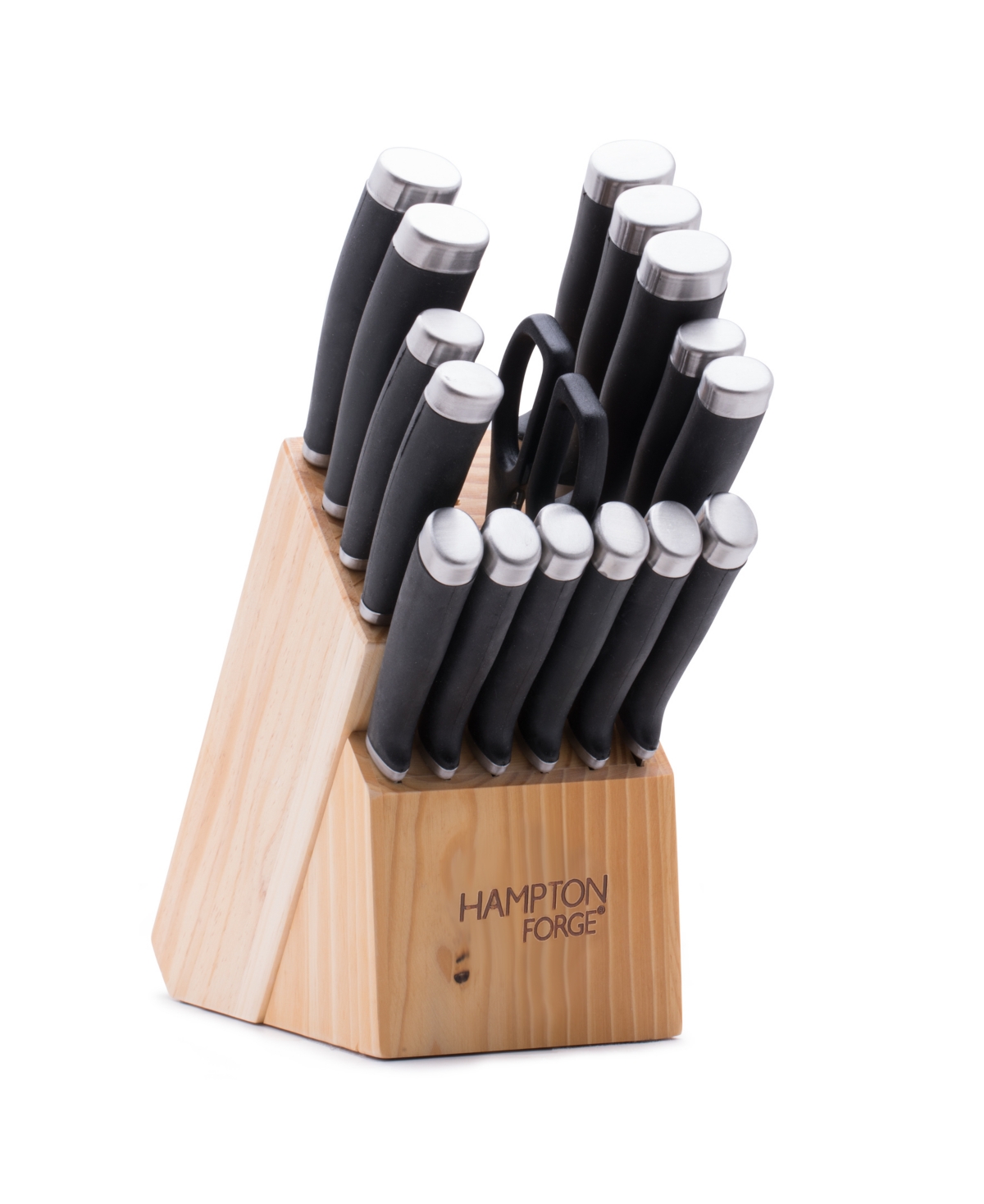 Hampton Forge 17 Piece Epicure Cutlery Set In Black
