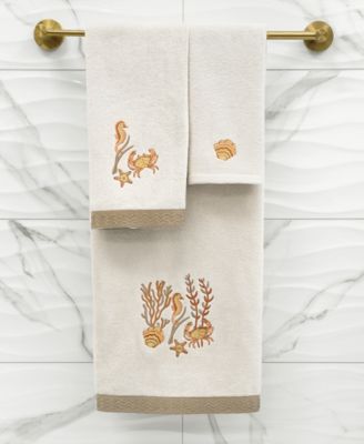 Turkish Cotton Aaron Embellished 2-Pc. Bath Towel Set