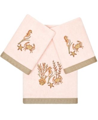 Turkish Cotton Aaron Embellished 3-Pc. Bath Towel Set