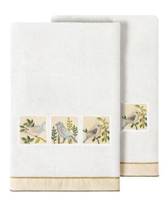 Turkish Cotton Belinda Embellished 2-Pc. Bath Towel Set