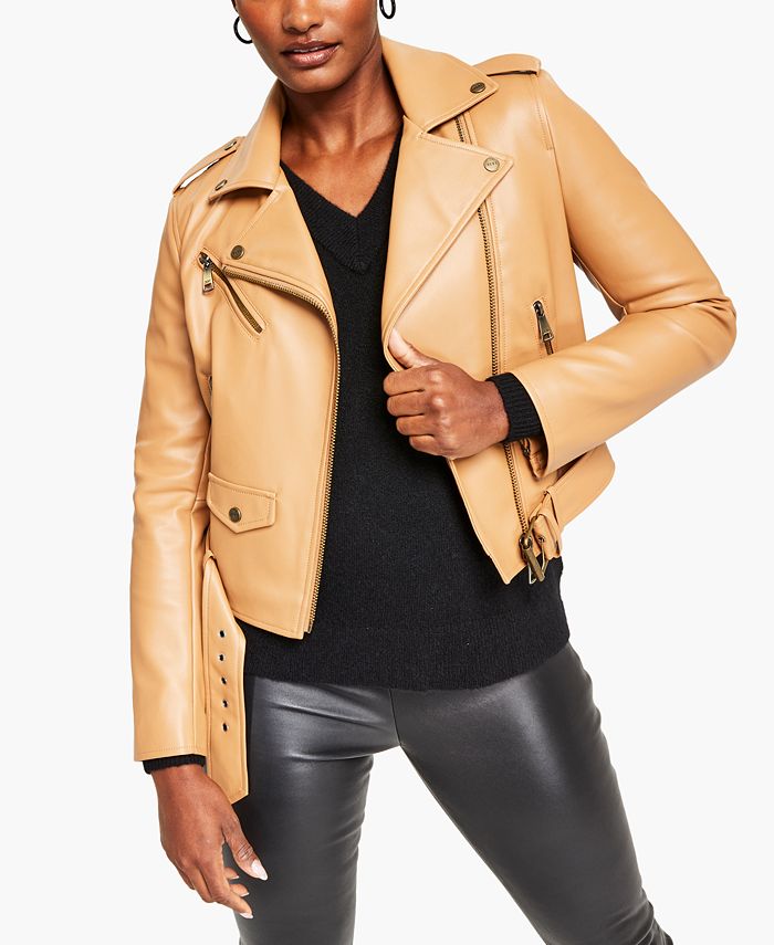 DKNY Women's Faux-Leather Moto Jacket & Reviews - Coats & Jackets