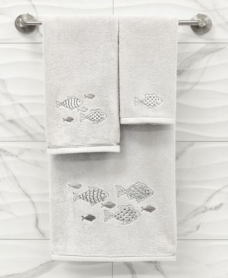 Turkish Cotton Figi Embellished 2-Pc. Bath Towel Set