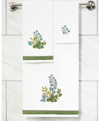 Turkish Cotton Botanica Embellished 3-Pc. Bath Towel Set