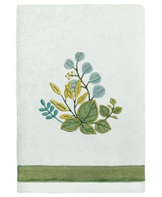 Turkish Cotton Botanica Embellished 2-Pc. Hand Towel Set