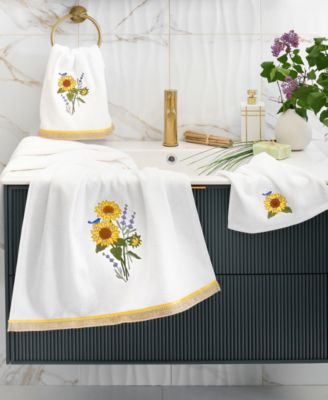 Turkish Cotton Girasol Embellished 4-Pc. Bath Towel Set