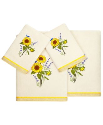 Turkish Cotton Girasol Embellished 4-Pc. Bath Towel Set