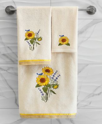 Turkish Cotton Girasol Embellished 4-Pc. Bath Towel Set