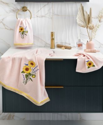 Turkish Cotton Girasol Embellished 4-Pc. Bath Towel Set